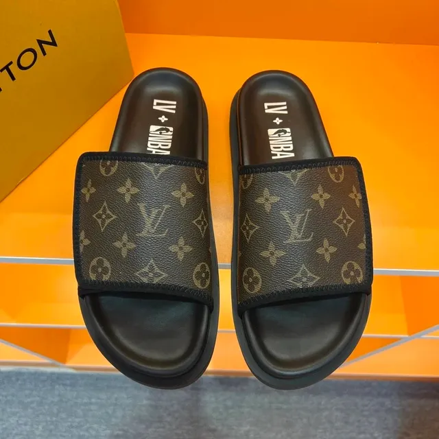 Louis Vuitton × NBA Slide Sandal Monogram Canvas