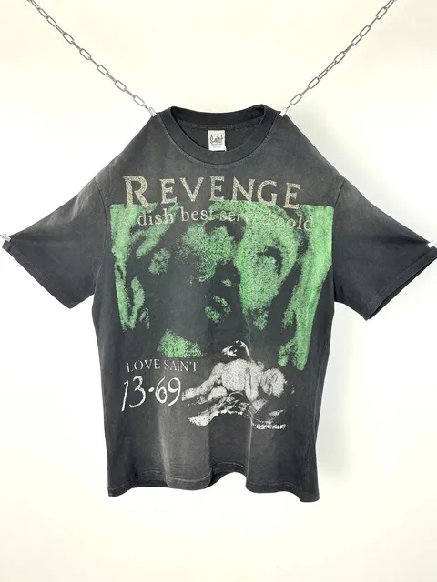 Saint Laurent Graphic Tee Revenge Print