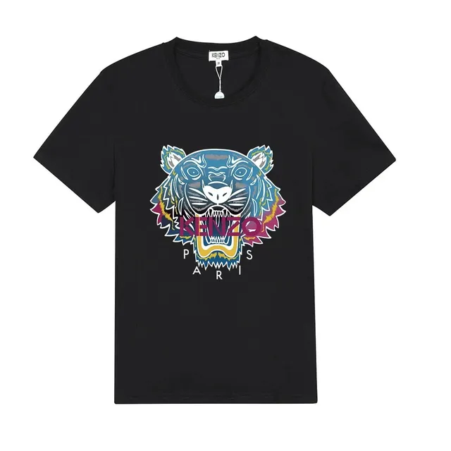 Kenzo Tiger Graphic Tee Multicolor Tiger Print