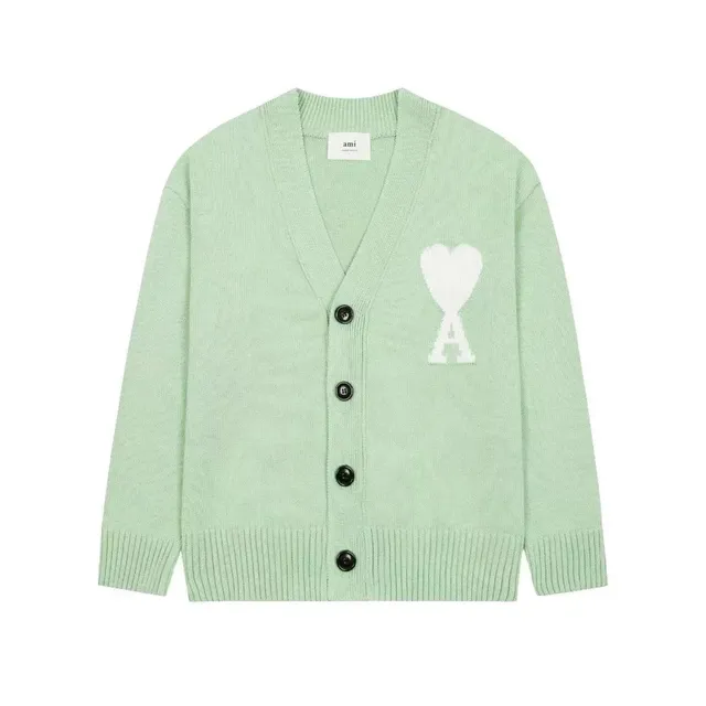 AMI Paris Cardigan Heart A Logo