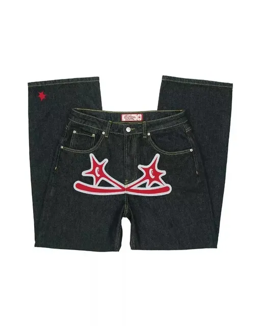 Corteiz Denim Trousers Star Rocker Patch