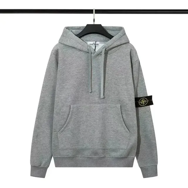 Stone Island Hooded Sweatshirt Classic Logo Patch