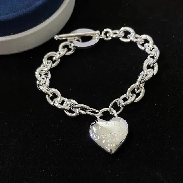 Tiffany & Co. Return to Tiffany Heart Tag Bracelet Sterling Silver