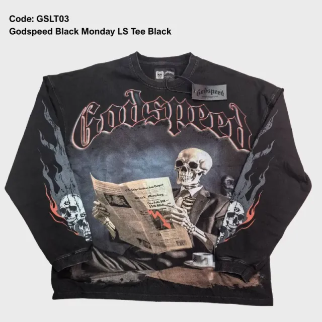 Gslt03 Godspeed Black Monday Ls T-Shirt Black