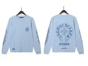 Long Sleeve Tee Chrome Hearts Logo Print