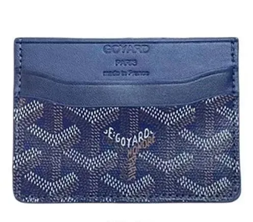 Goyard Card Holder Chevron Print