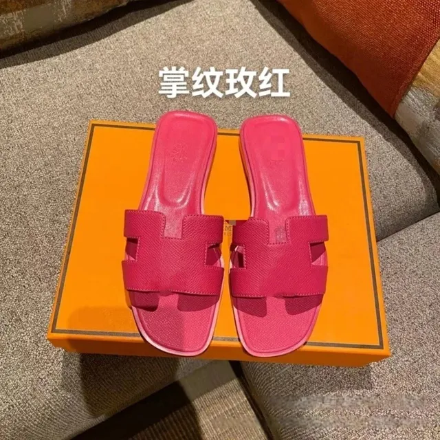 Hermès Oran Sandal Palm Tree Pink