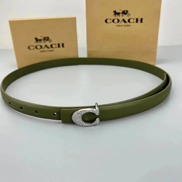 Coach C Logo Belt Crystal-Embellished