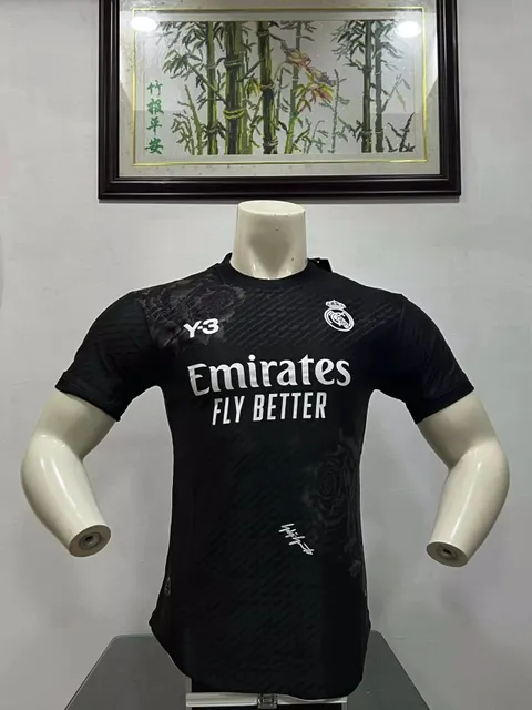 Adidas Real Madrid Jersey Y-3 x Real Madrid Black Rose