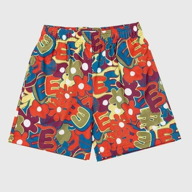 Corteiz Floral Print Mesh Shorts