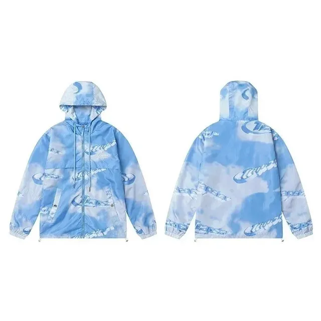 Champion Windbreaker Jacket Cloud Print