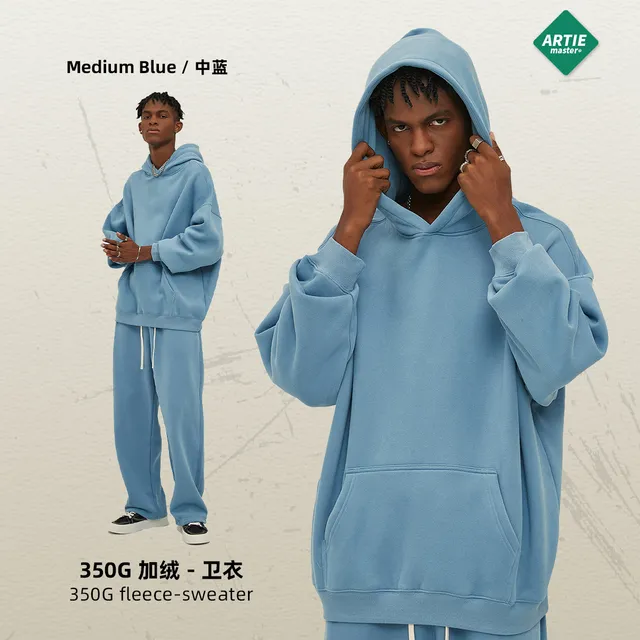 Artie Master Fleece Sweater Medium Blue