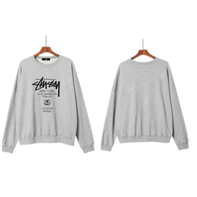 Stüssy Crewneck Sweatshirt World Tour Graphic