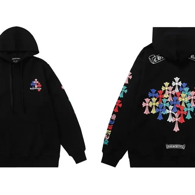 Chrome Hearts Hoodie Multicolor Cross Embroidery