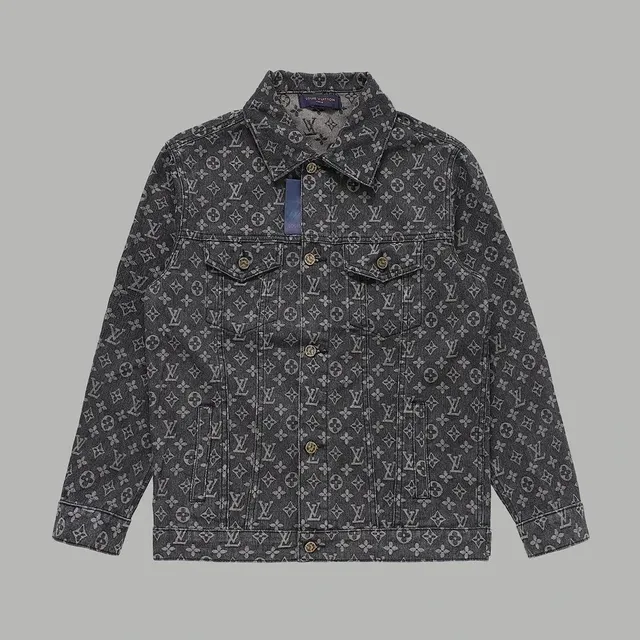 Louis Vuitton Denim Trucker Jacket Monogram Print