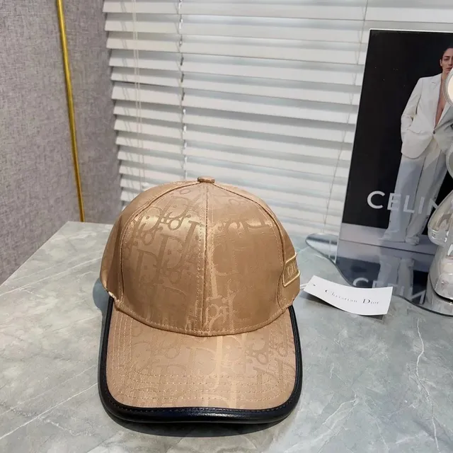 Dior Baseball Cap Oblique Logo Print