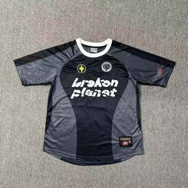 Broken Planet Raglan Jersey Black/Grey Gradient