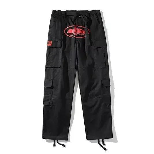 Cargo Pants Red Logo Patch