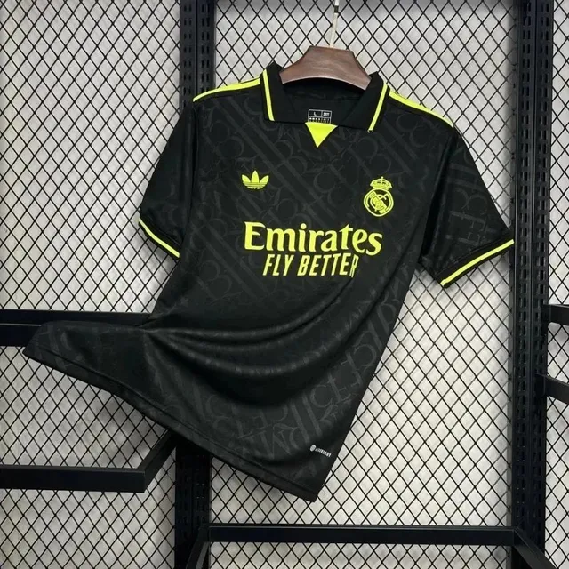 Adidas Real Madrid Away Jersey Black Volt