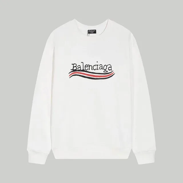 Balenciaga Crewneck Sweatshirt Logo Wave