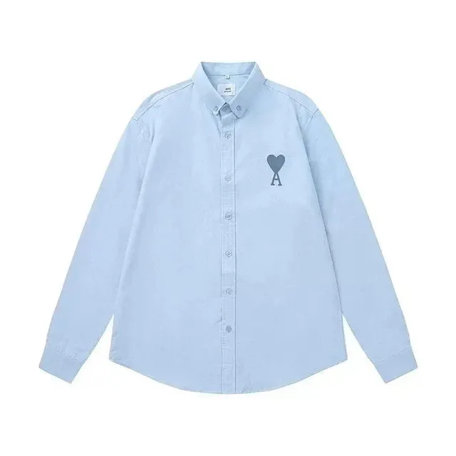 Amiri Button-Up Shirt Heart Logo