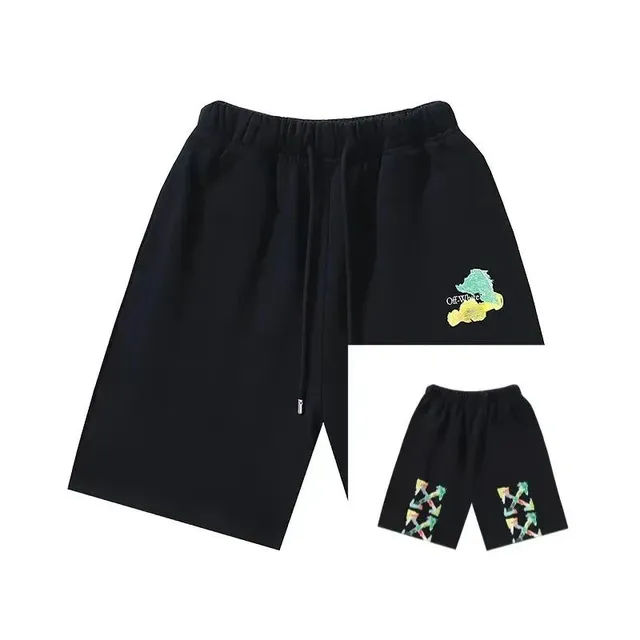 Off-White Embroidered Shorts Arrows Logo