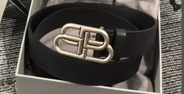 Balenciaga BB Belt Silver Buckle