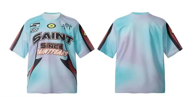 Saint Laurent Saint Since Huntears Jersey Gradient Print