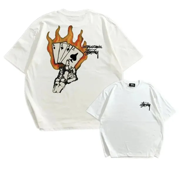 Stüssy Graphic Tee Flaming Aces