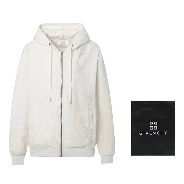 Givenchy Zip-Up Hoodie GG Monogram Jacquard