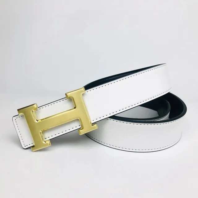 Hermès Constance Belt Reversible White/Black