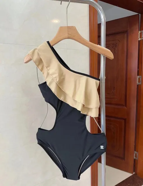 Chanel One-Shoulder Swimsuit