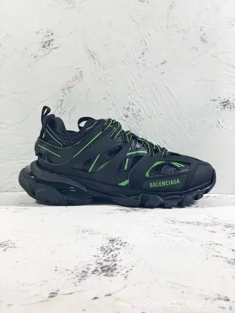 Balenciaga Speed Trainer Black with Neon Green Accents