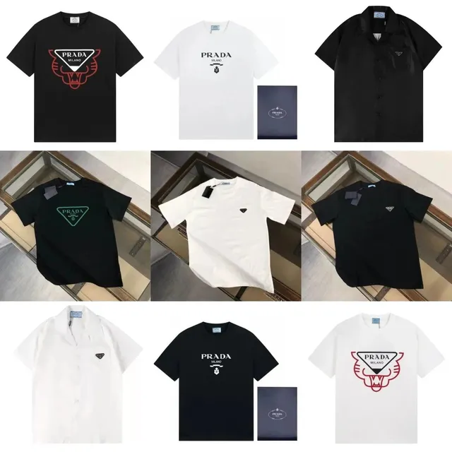 Prada Logo T-Shirt Triangle Logo