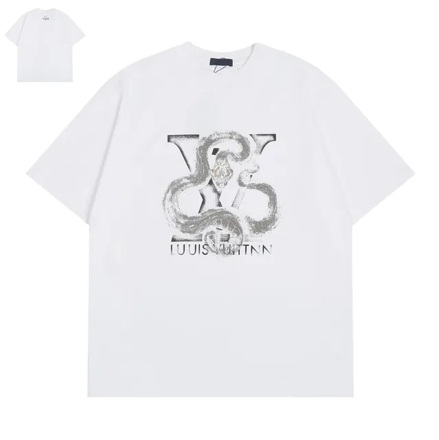 Louis Vuitton Graphic T-Shirt Snake Monogram Print