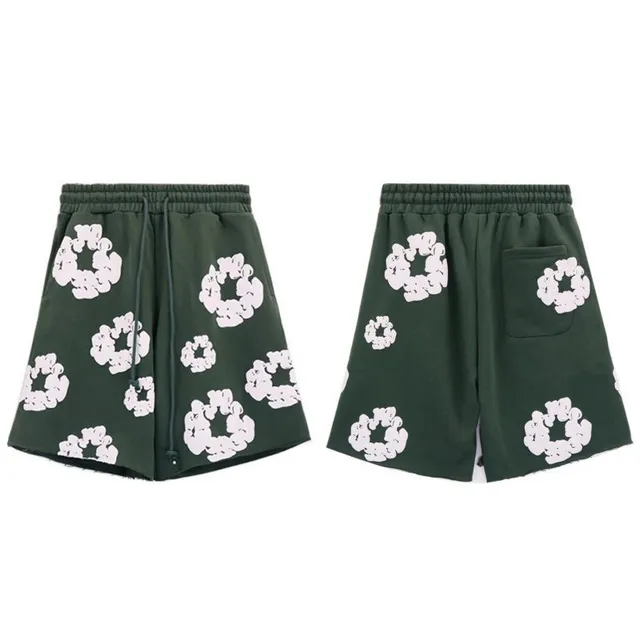 Broken Planet Printed Shorts Cloud Wreath Print