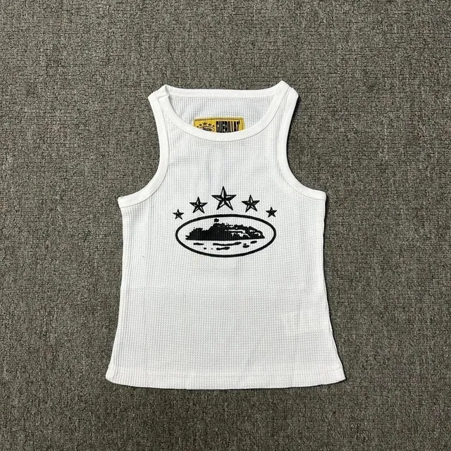 Corteiz Waffle Tank Island Graphic