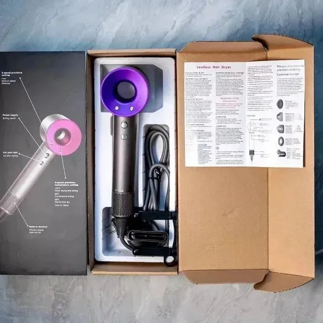 Dyson Supersonic Hair Dryer Purple and Nickel
