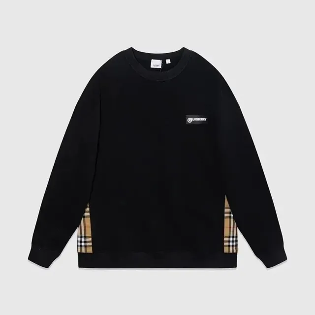 Burberry Crewneck Sweatshirt Check Panel