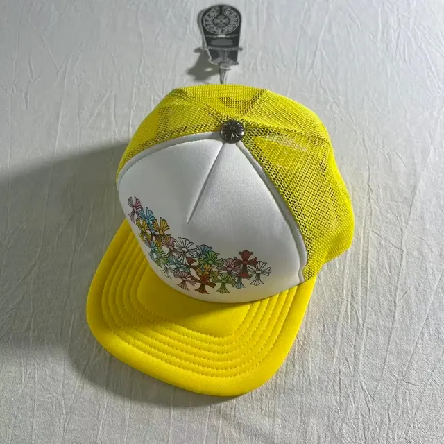 Chrome Hearts Trucker Hat Floral Cross Print