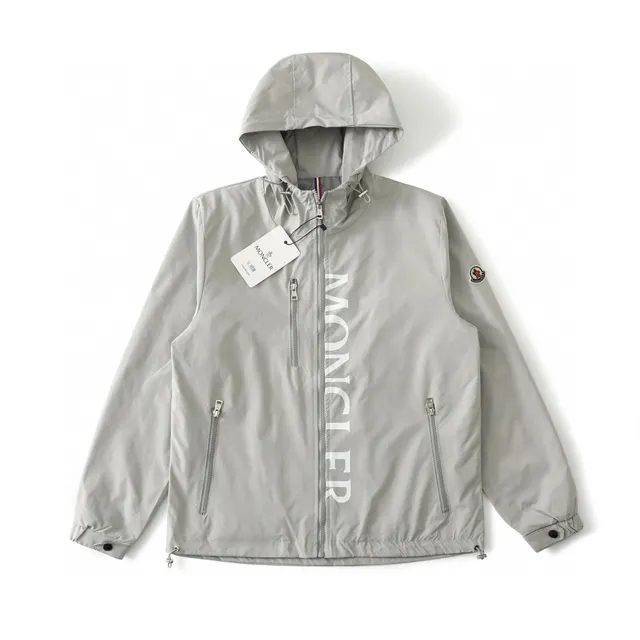 Moncler Logo Hooded Jacket Vertical Logo