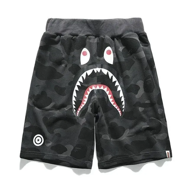 BAPE Shark Shorts Camouflage Shark Face