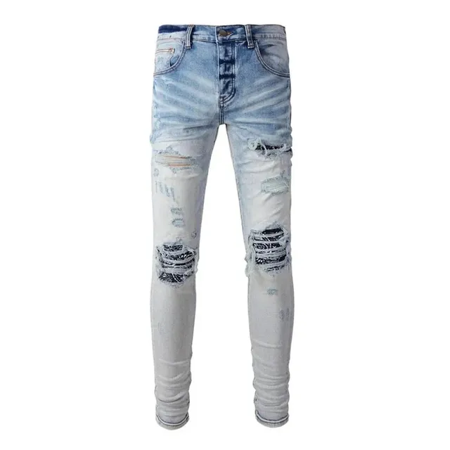 Amiri Distressed Skinny Jeans Bleached Ripped