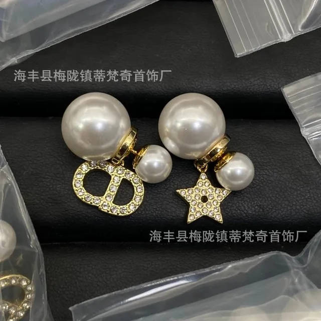 Dior Dioriviera Earrings Pearl and Crystal