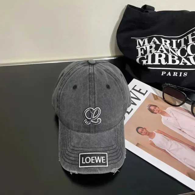 Loewe Baseball Cap Distressed Logo Patch