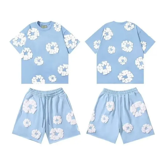 Shorts Set Cloud Appliqué