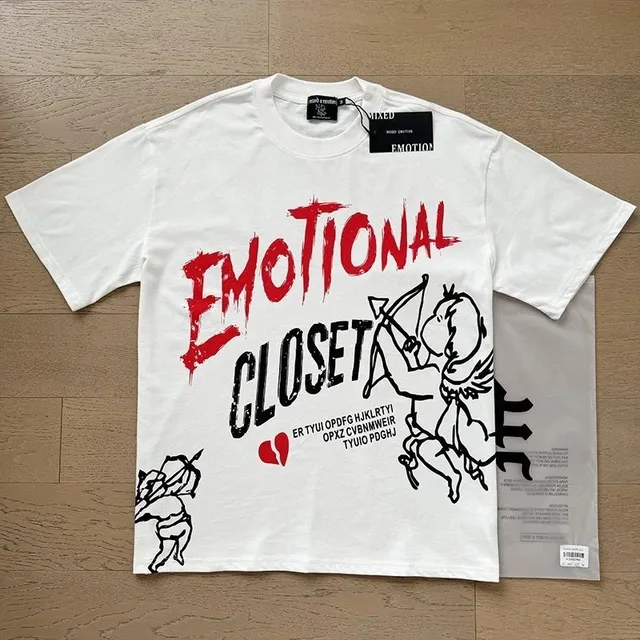 Mixed Emotion Graphic Tee Emotional Closet Cupid Print
