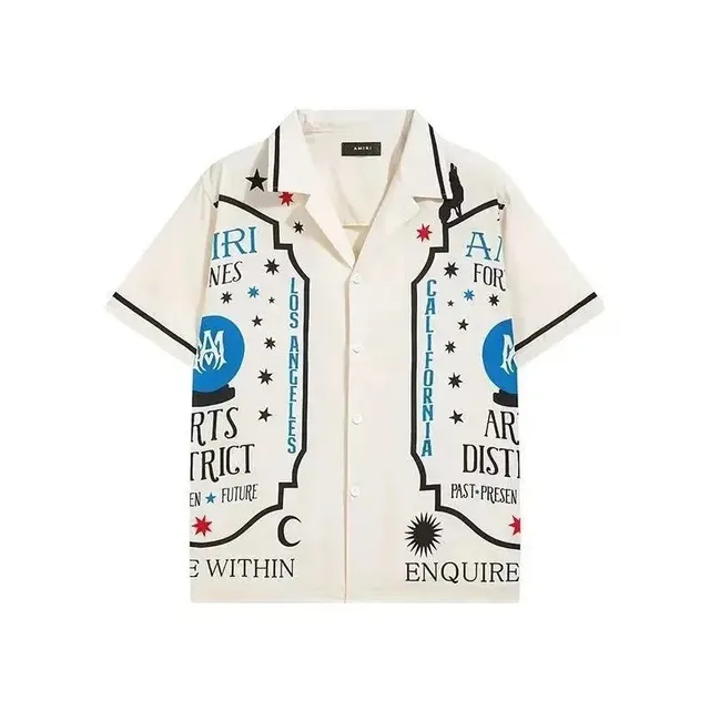 Amiri Printed Camp-Collar Shirt Los Angeles Arts District