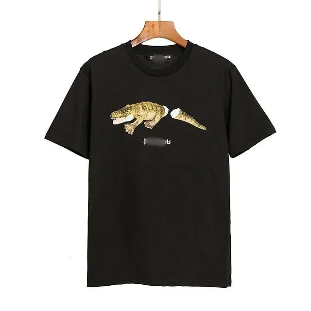 Palm Angels Crocodile Tee Split Crocodile Print