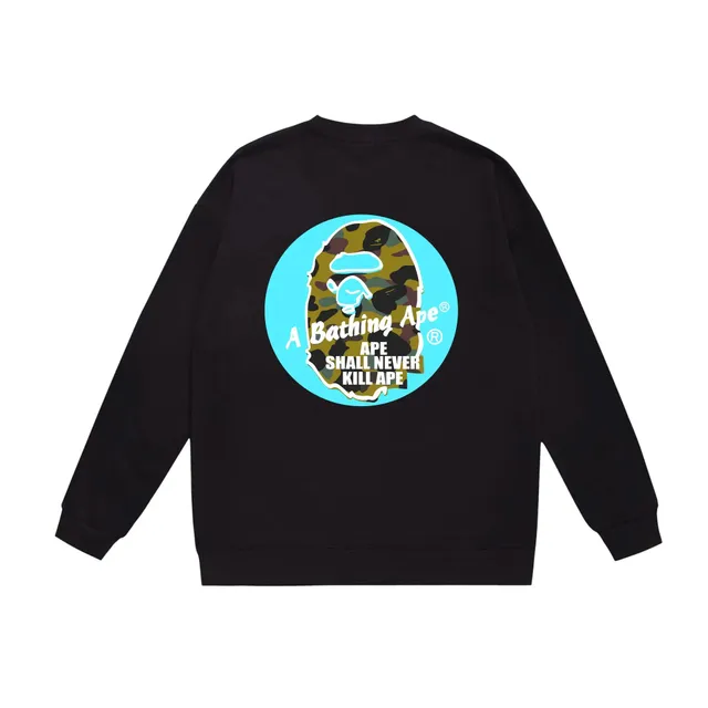 BAPE Crewneck Sweatshirt Ape Shall Never Kill Ape Graphic